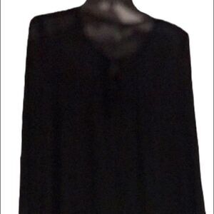Petticoat Alley size  large black sheer blouse new without tags great look